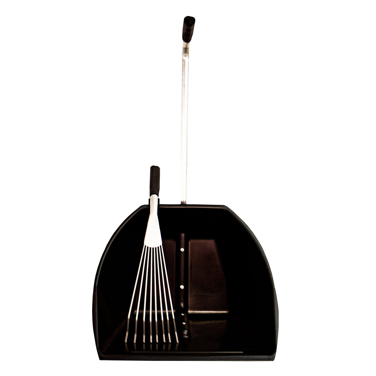 Red Gorilla Big Tidee and Short Metal Rake Bundle - Black