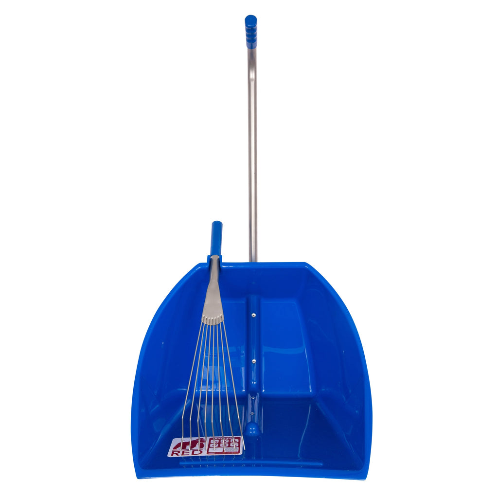 Red Gorilla Big Tidee and Short Metal Rake Bundle - Blue