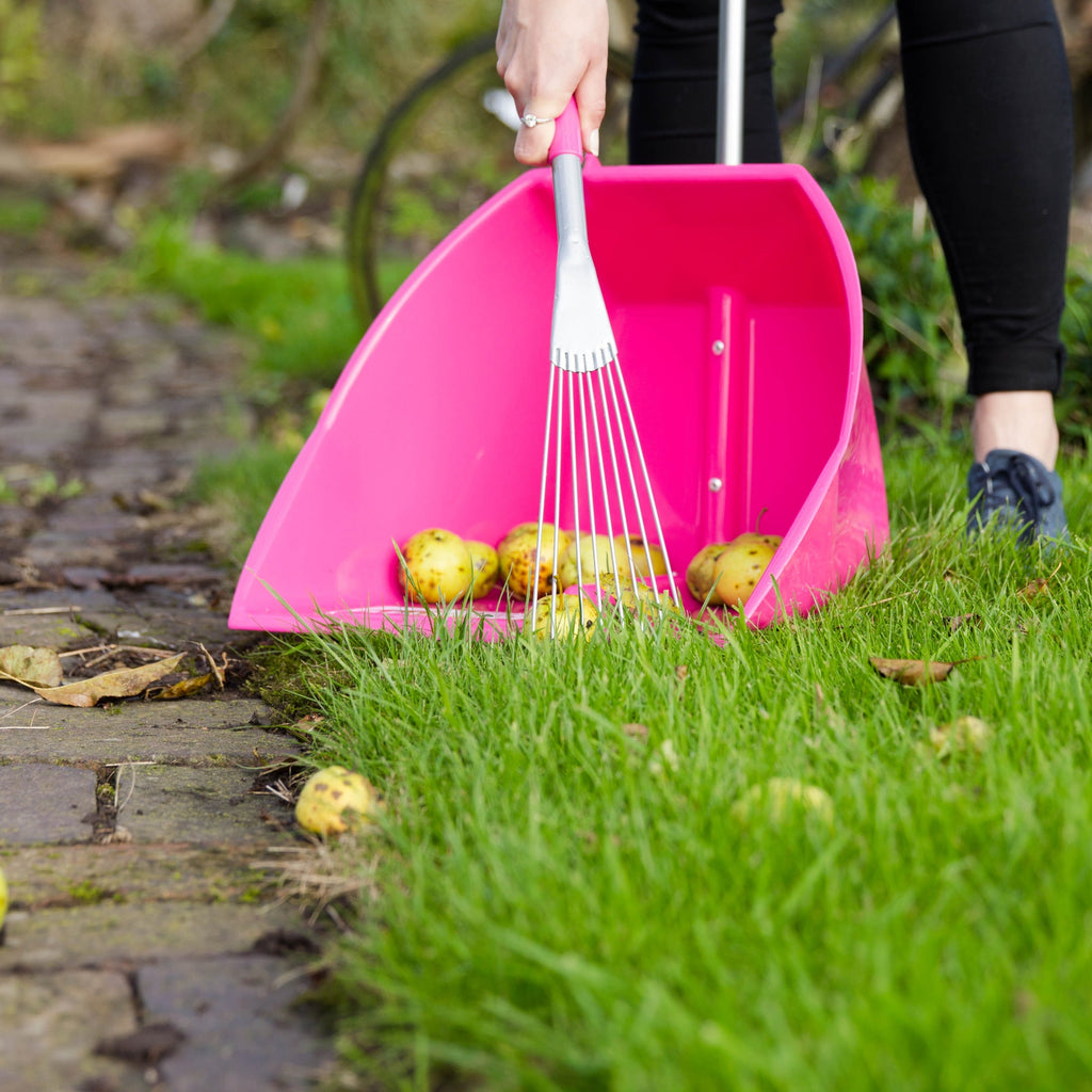 Red Gorilla Big Tidee and Short Metal Rake Bundle - Pink