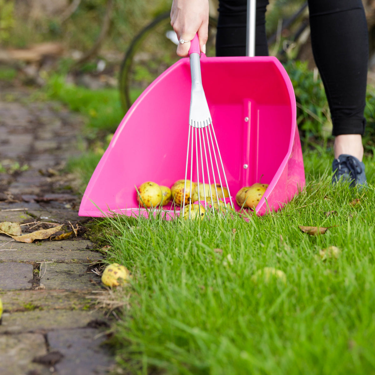Red Gorilla Big Tidee and Short Metal Rake Bundle - Pink