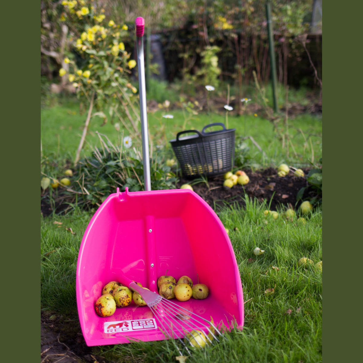Red Gorilla Big Tidee and Short Metal Rake Bundle - Pink