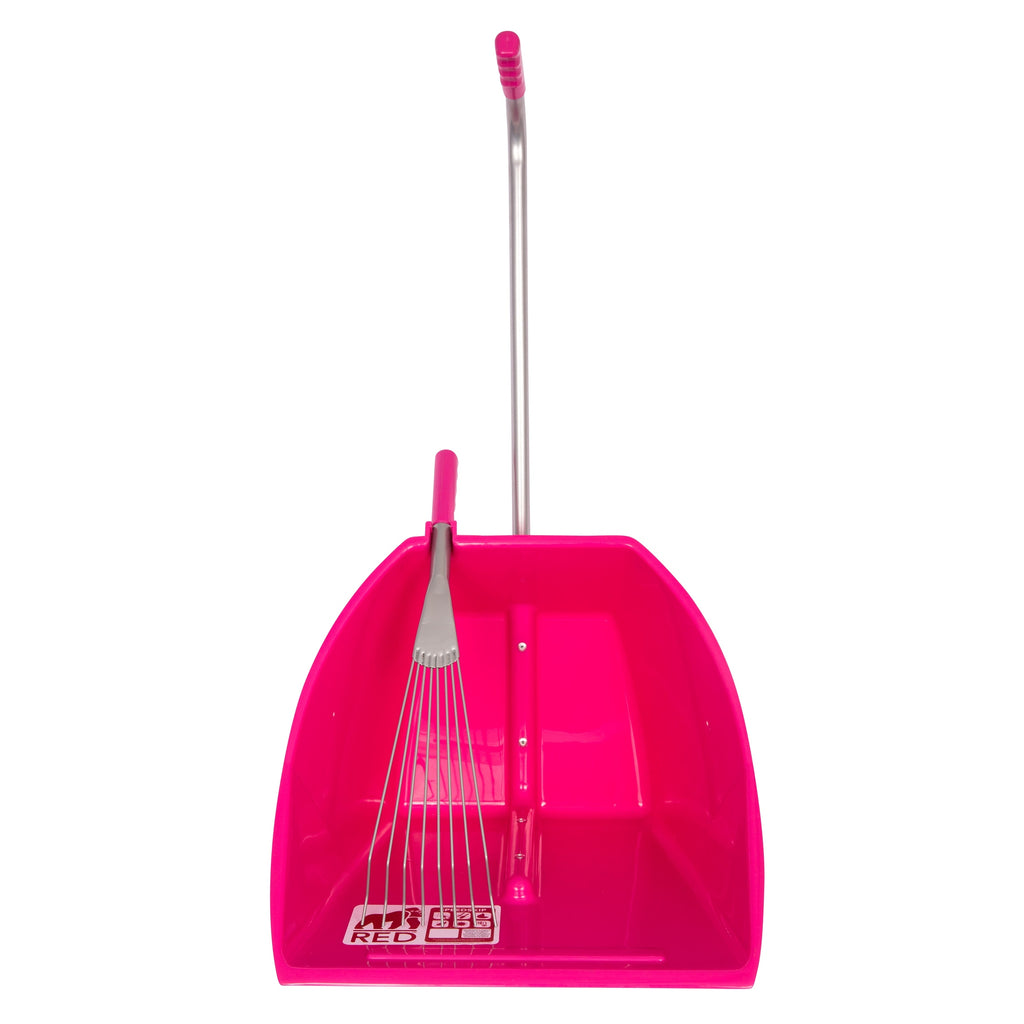 Red Gorilla Big Tidee and Short Metal Rake Bundle - Pink