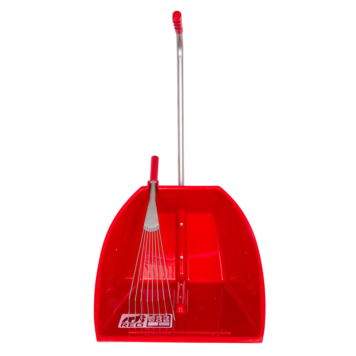 Red Gorilla Big Tidee and Short Metal Rake Bundle - Red