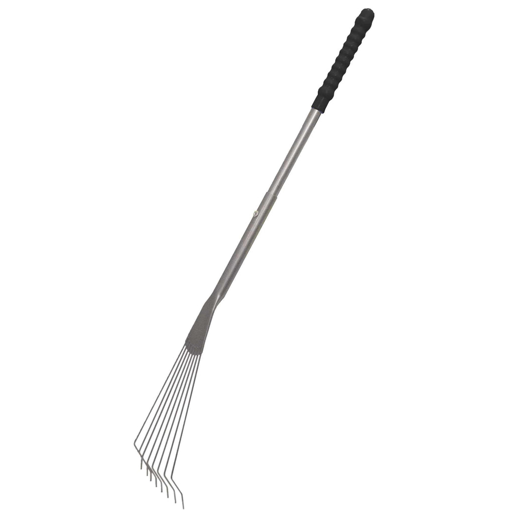 Red Gorilla Long Metal Rake - Black