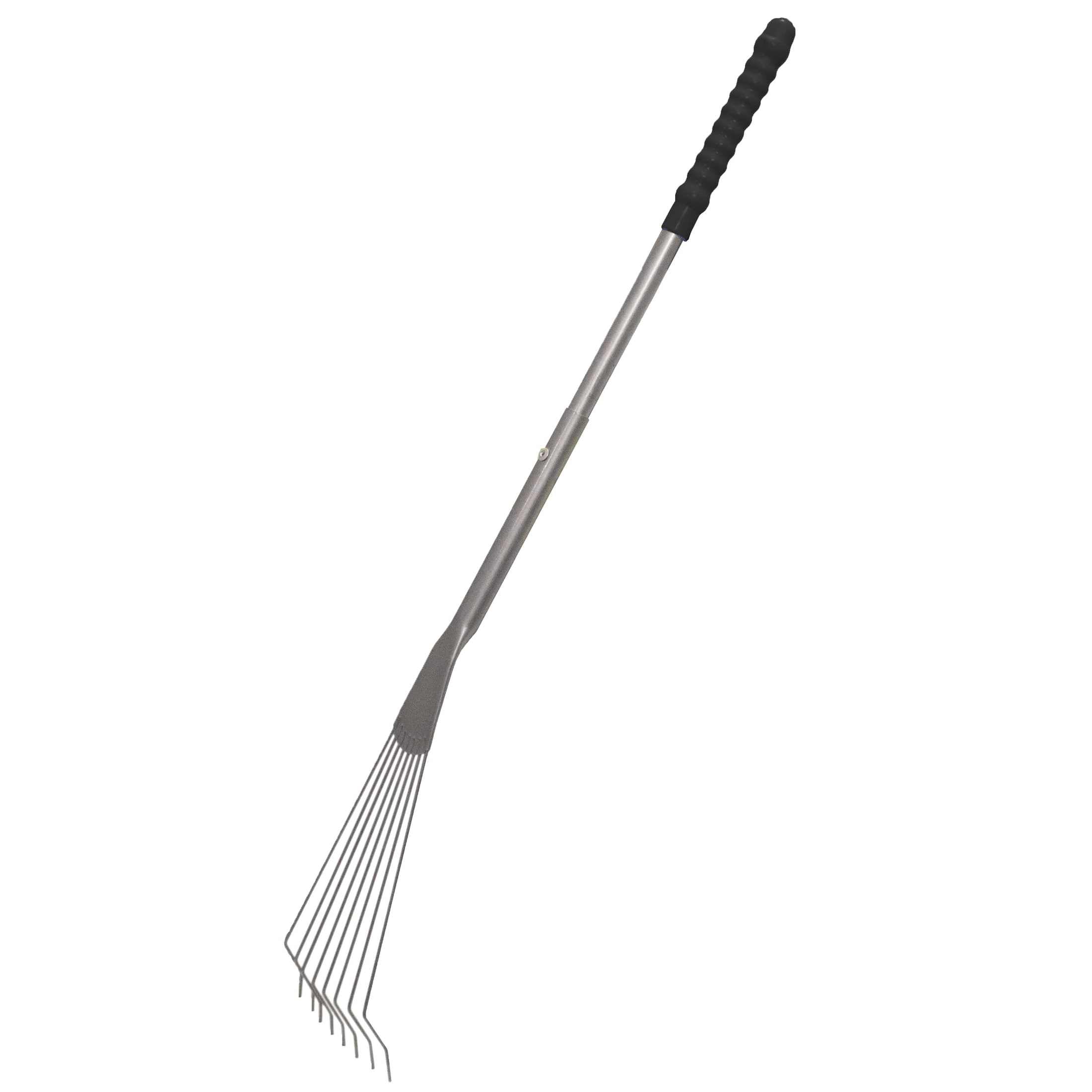 Red Gorilla Long Metal Rake - Black