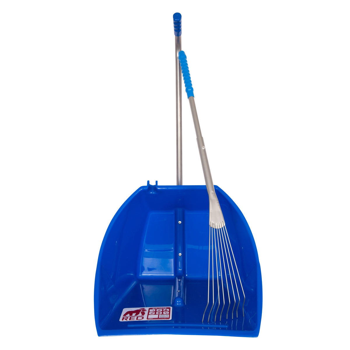 Red Gorilla Big Tidee and Long Metal Rake Bundle - Blue