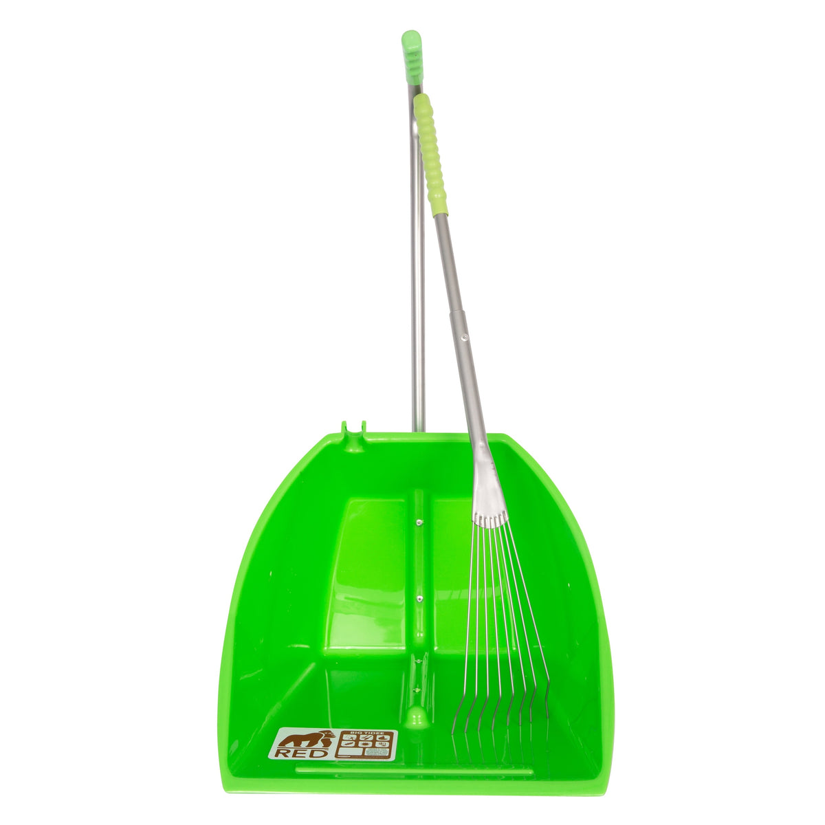 Red Gorilla Big Tidee and Long Metal Rake Bundle - Pistachio
