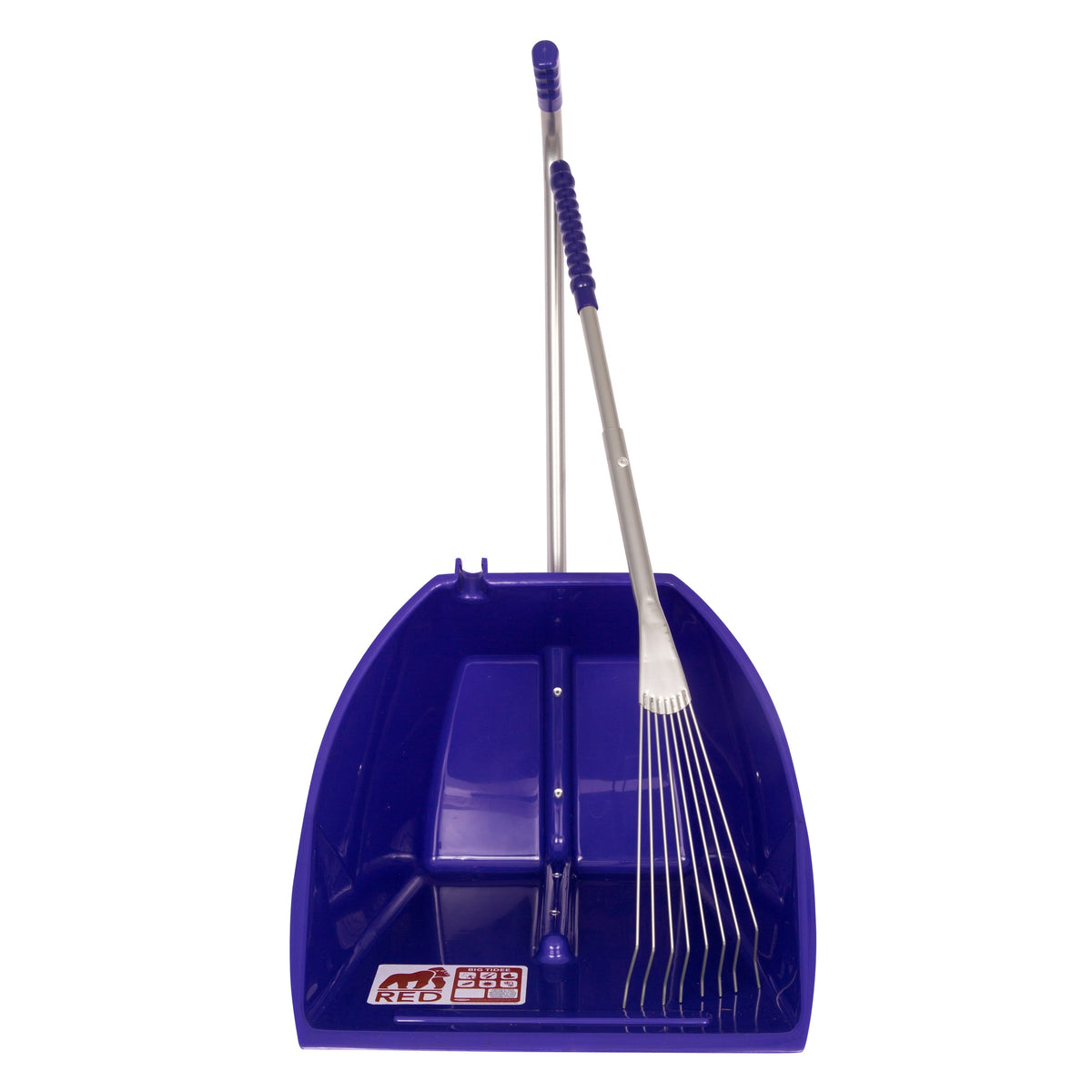 Red Gorilla Big Tidee and Long Metal Rake Bundle - Purple