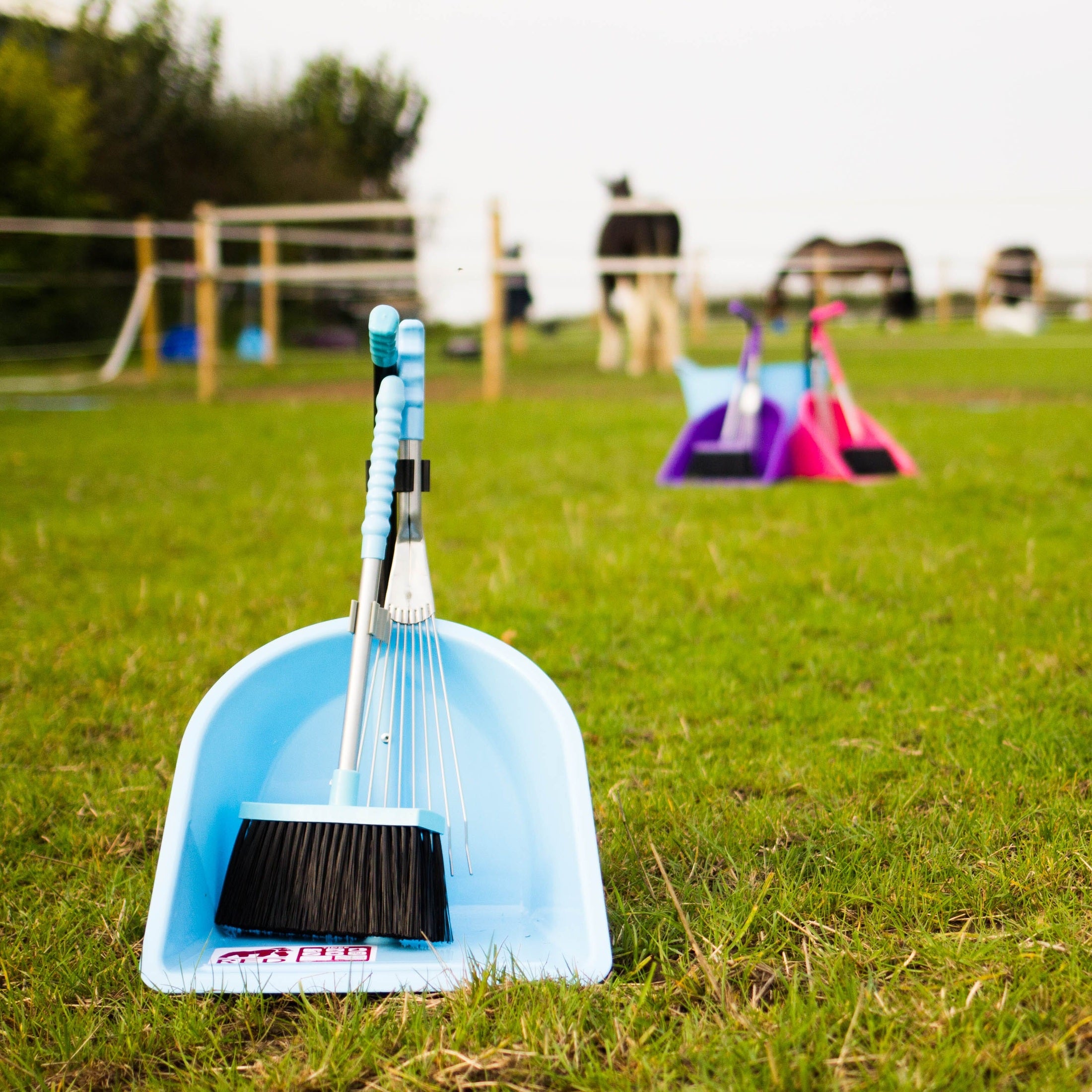 Teenie Tidee Companion Set - Sky Blue (Tiny Tidee + Rake + Broom)