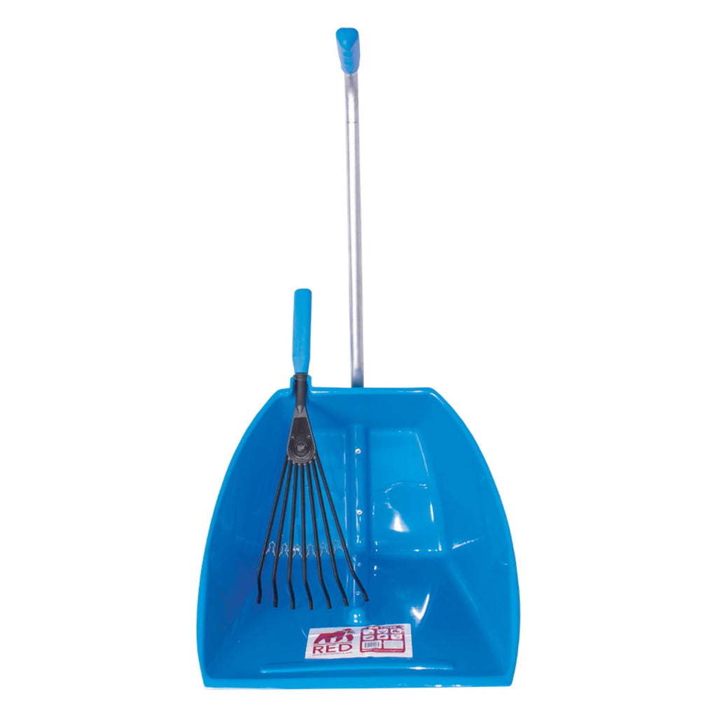Red Gorilla Big Tidee and Short Plastic Rake Bundle - Blue