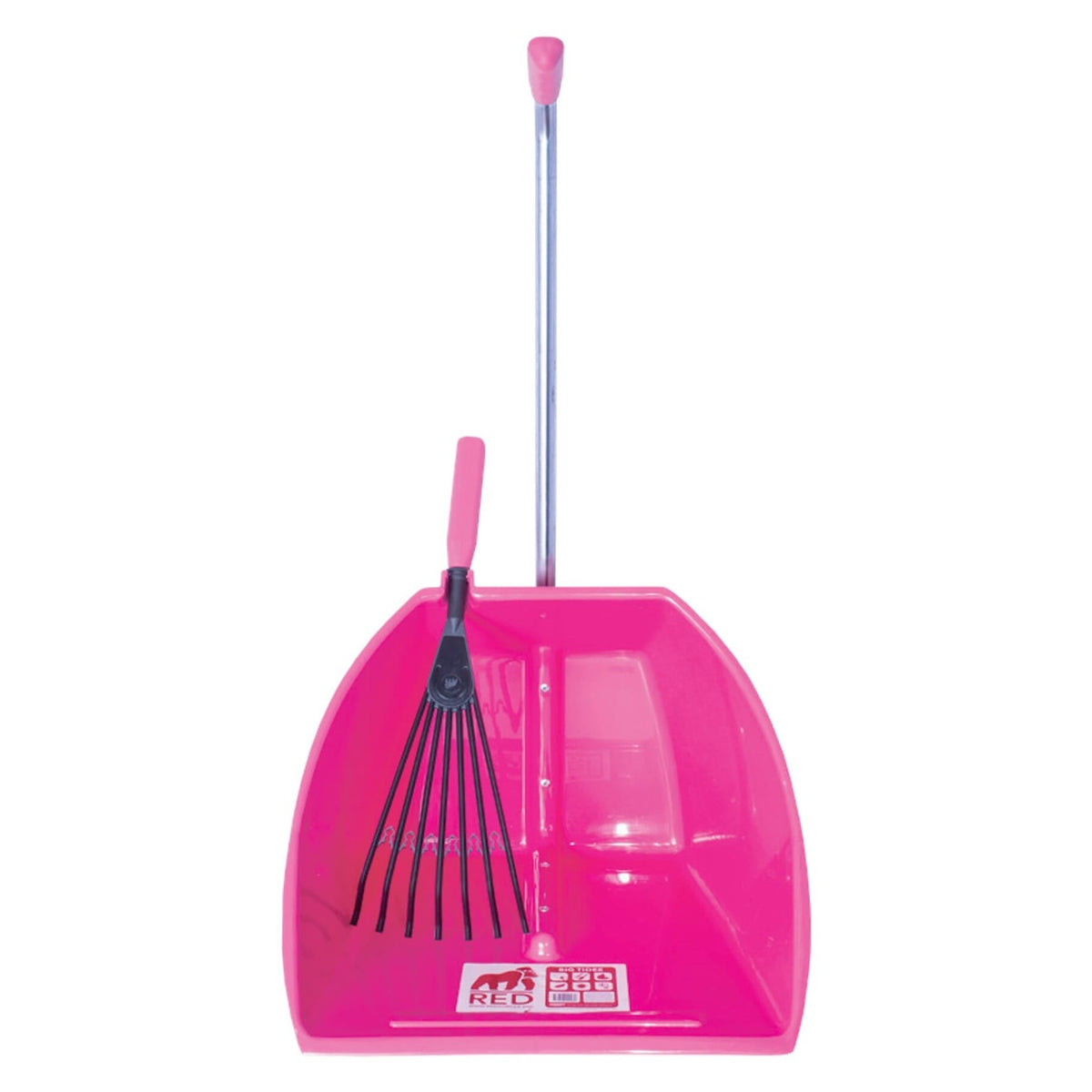 Red Gorilla Big Tidee and Short Plastic Rake Bundle - Pink