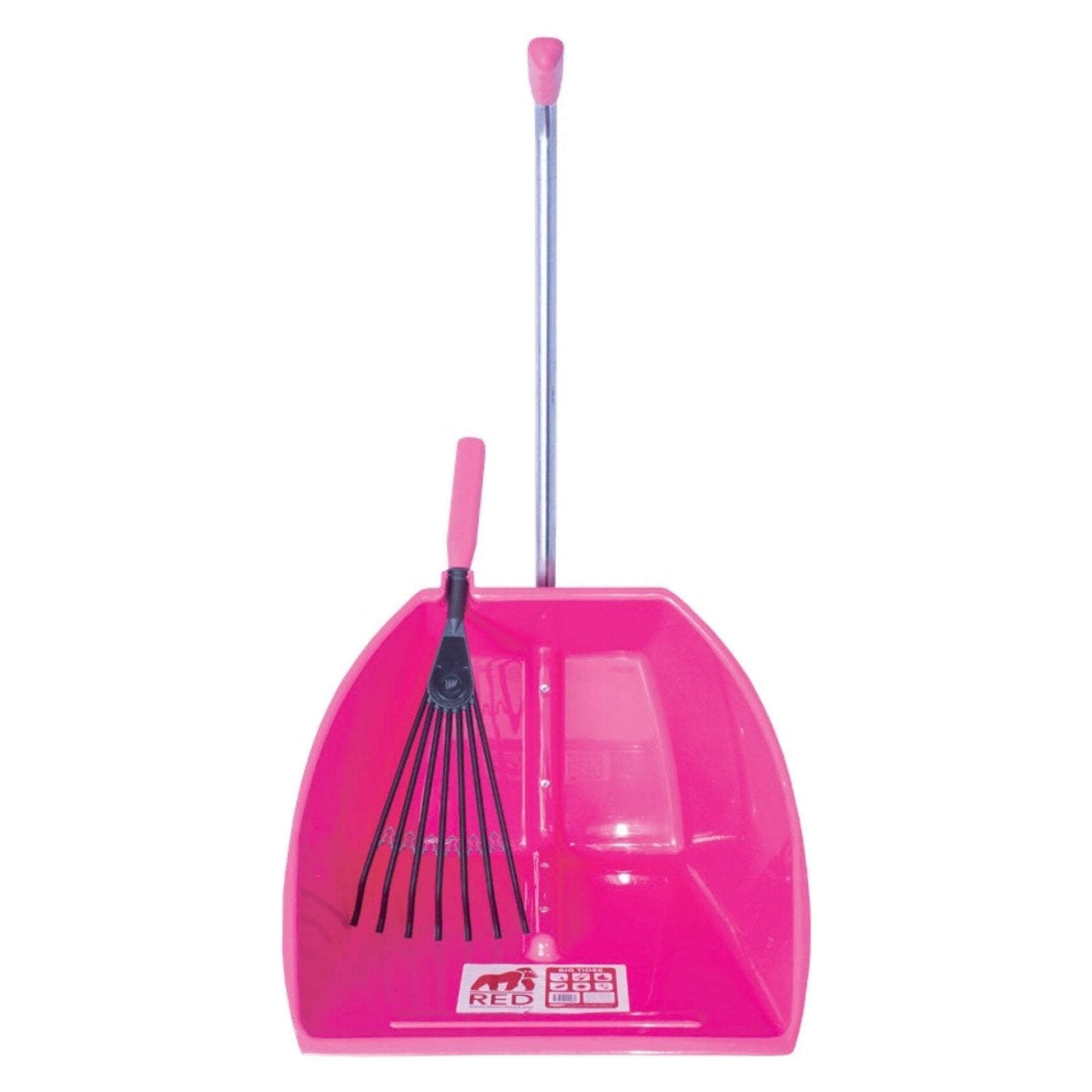 Big Tidee & Short Plastic Rake - Pink (Big Tidee + Plastic Rake)