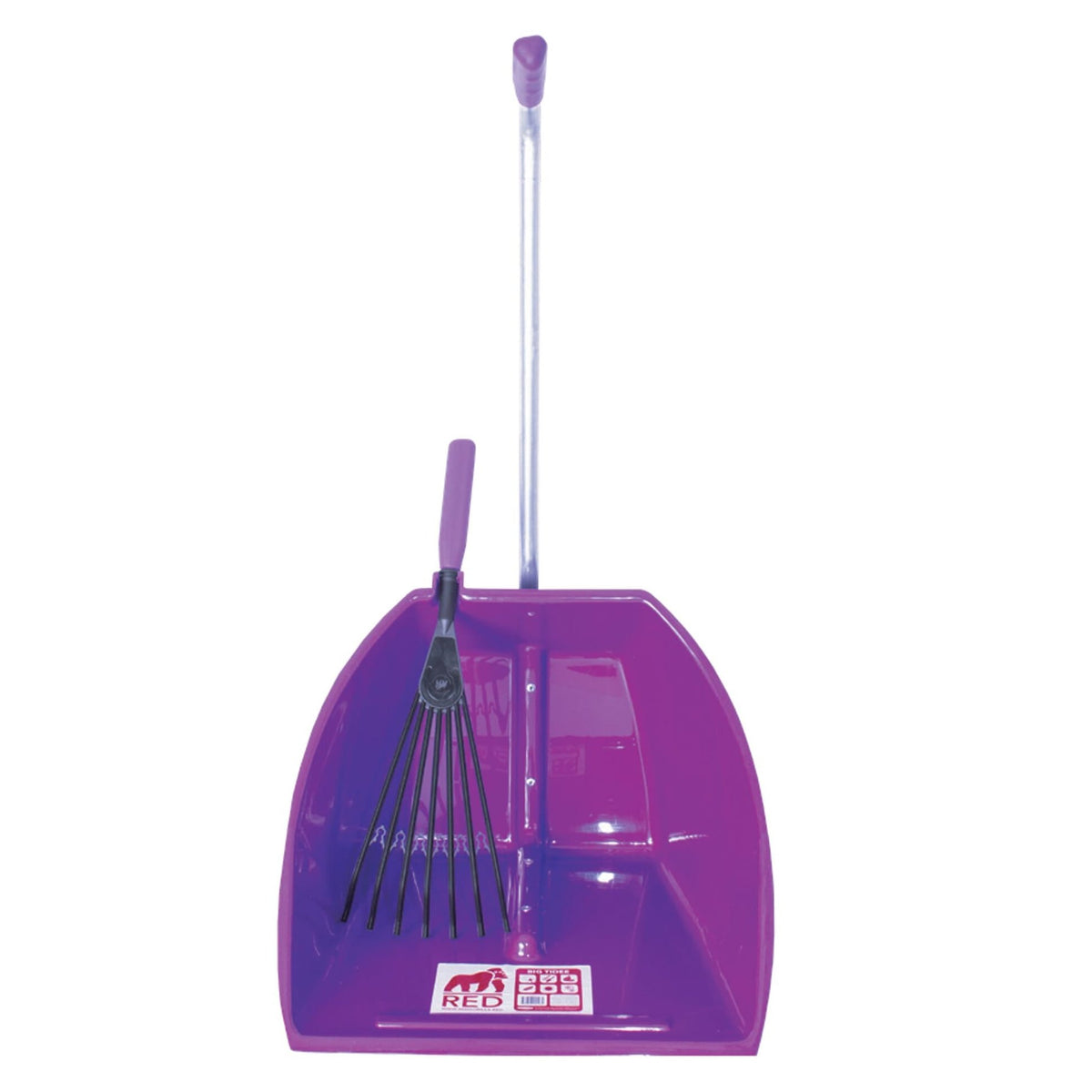 Red Gorilla Big Tidee and Short Plastic Rake Bundle - Purple