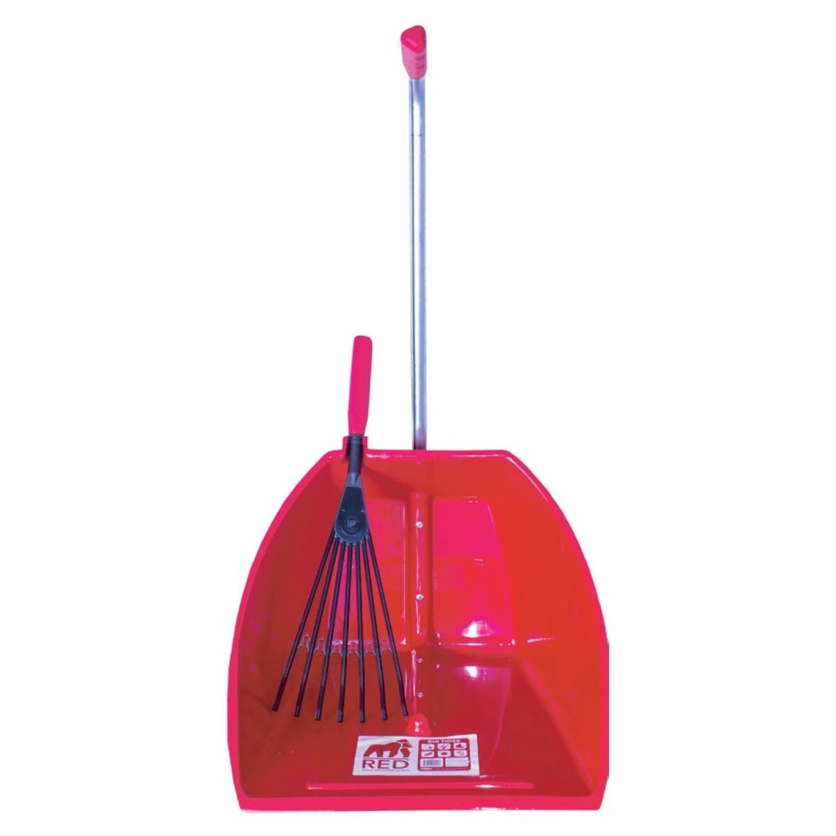 Red Gorilla Big Tidee and Short Plastic Rake Bundle - Red