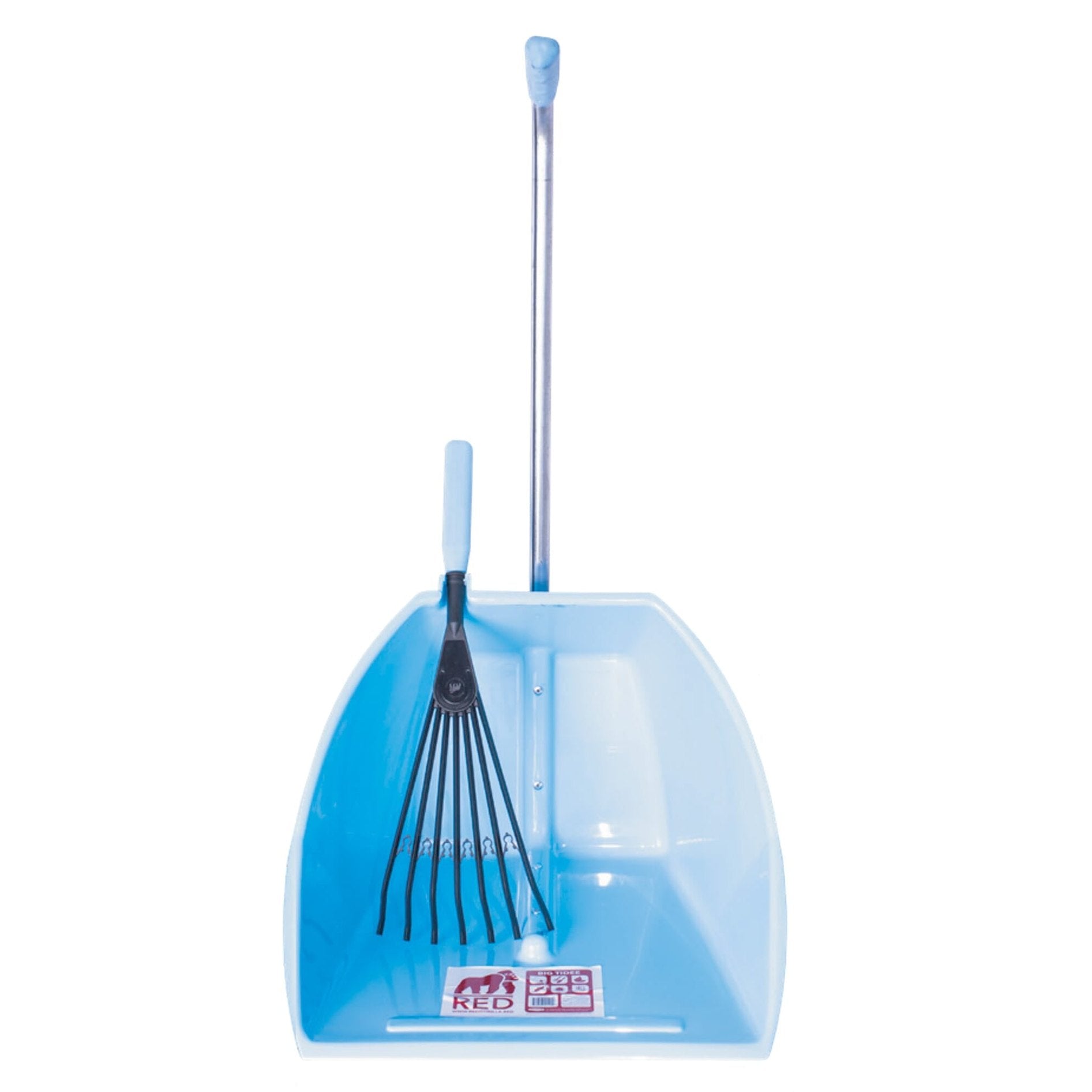 Big Tidee & Short Plastic Rake - Sky Blue (Big Tidee + Plastic Rake)