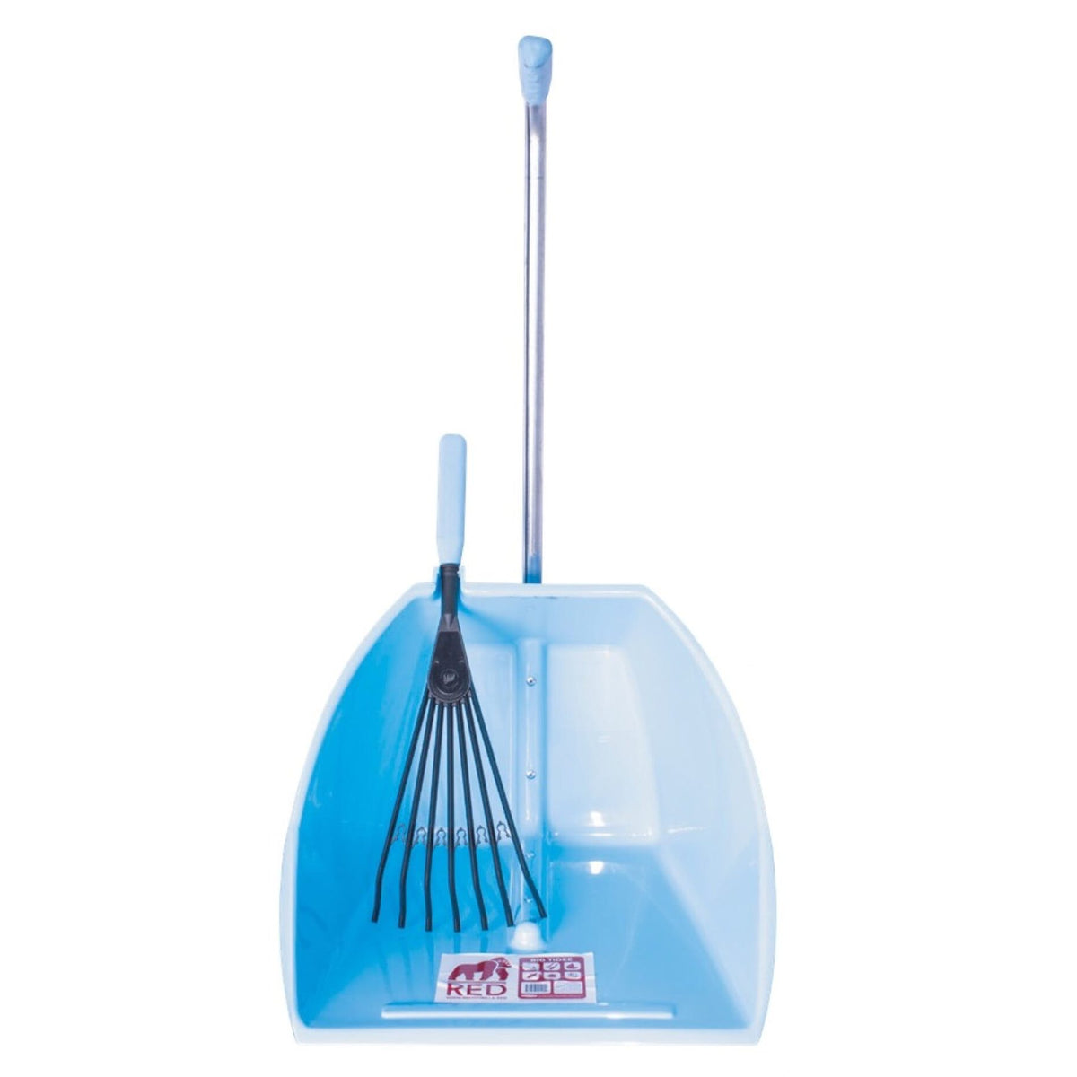 Red Gorilla Big Tidee and Short Plastic Rake Bundle - Sky Blue
