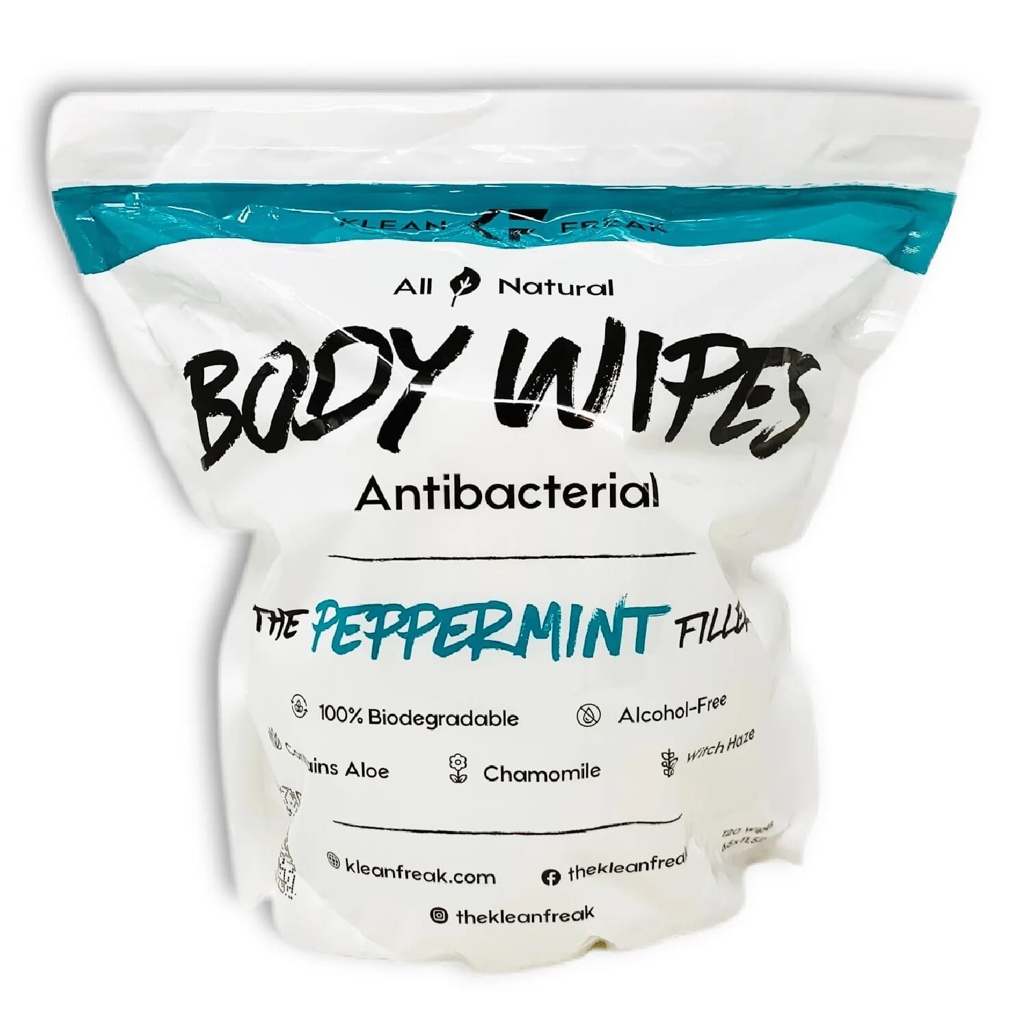 Klean Freak Body Wipes The Filler - Peppermint