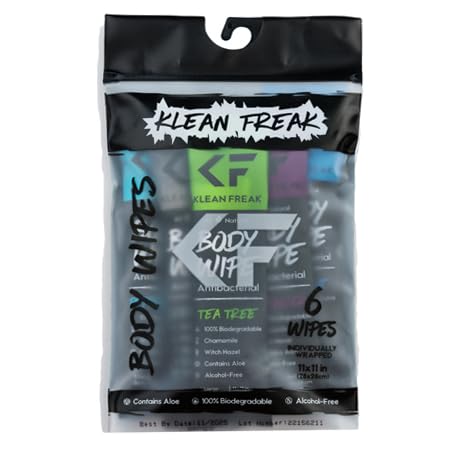 Klean Freak Body Wipes Trial Pack - 6 Wipes