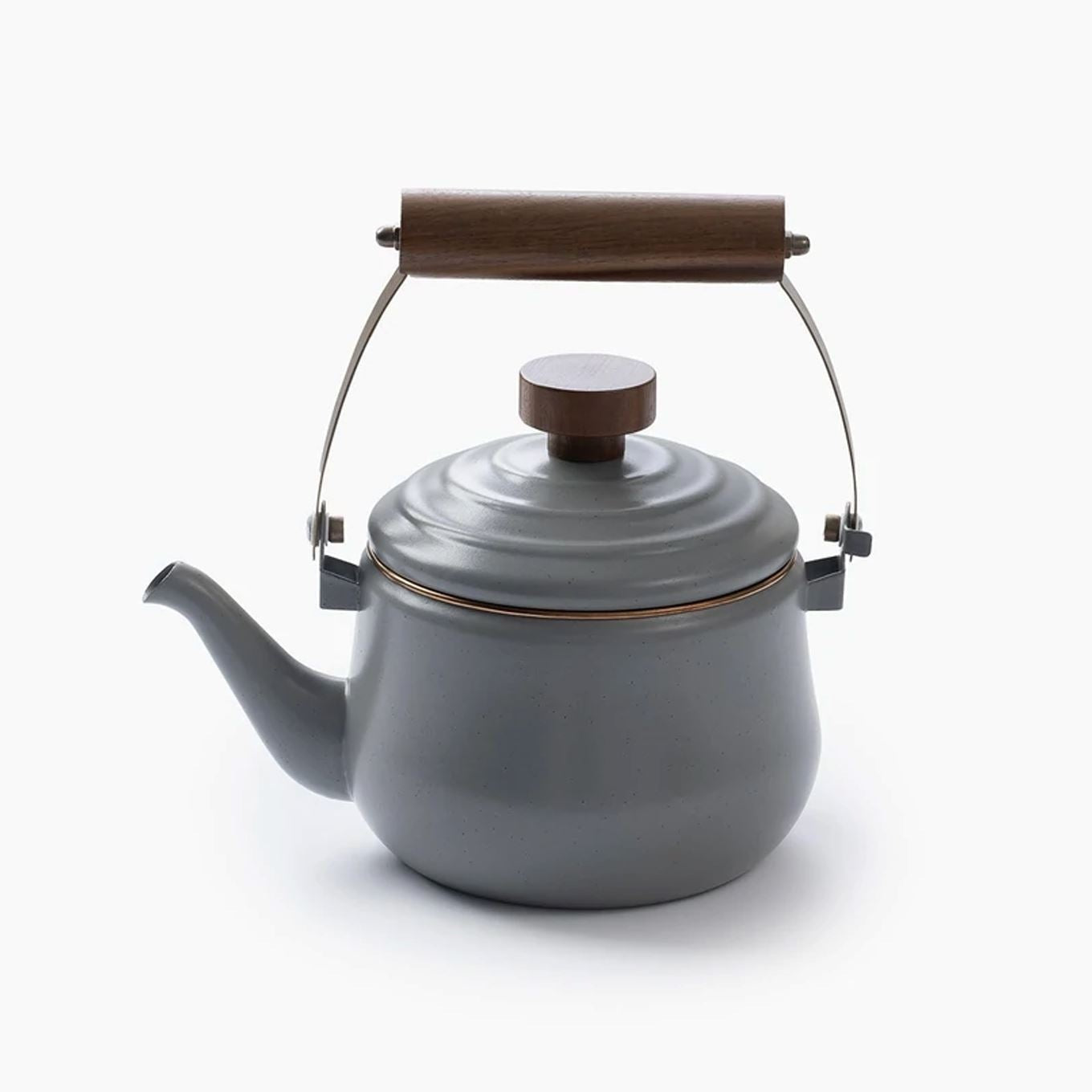 Enamel Teapot - Slate Gray