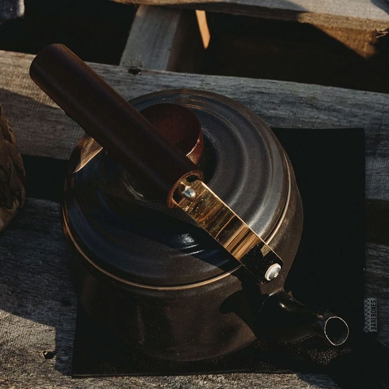 Enamel Teapot - Charcoal