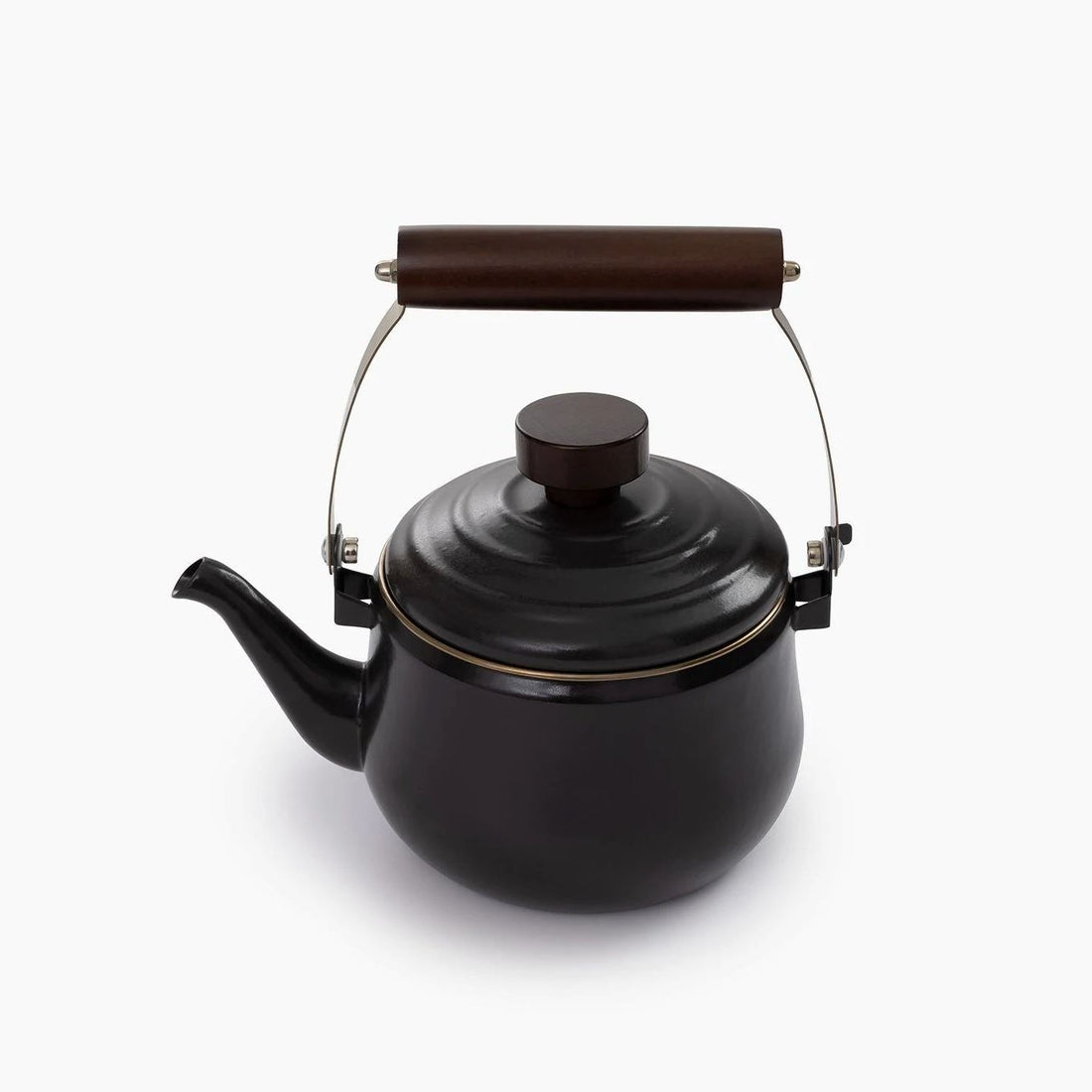 Enamel Teapot - Charcoal