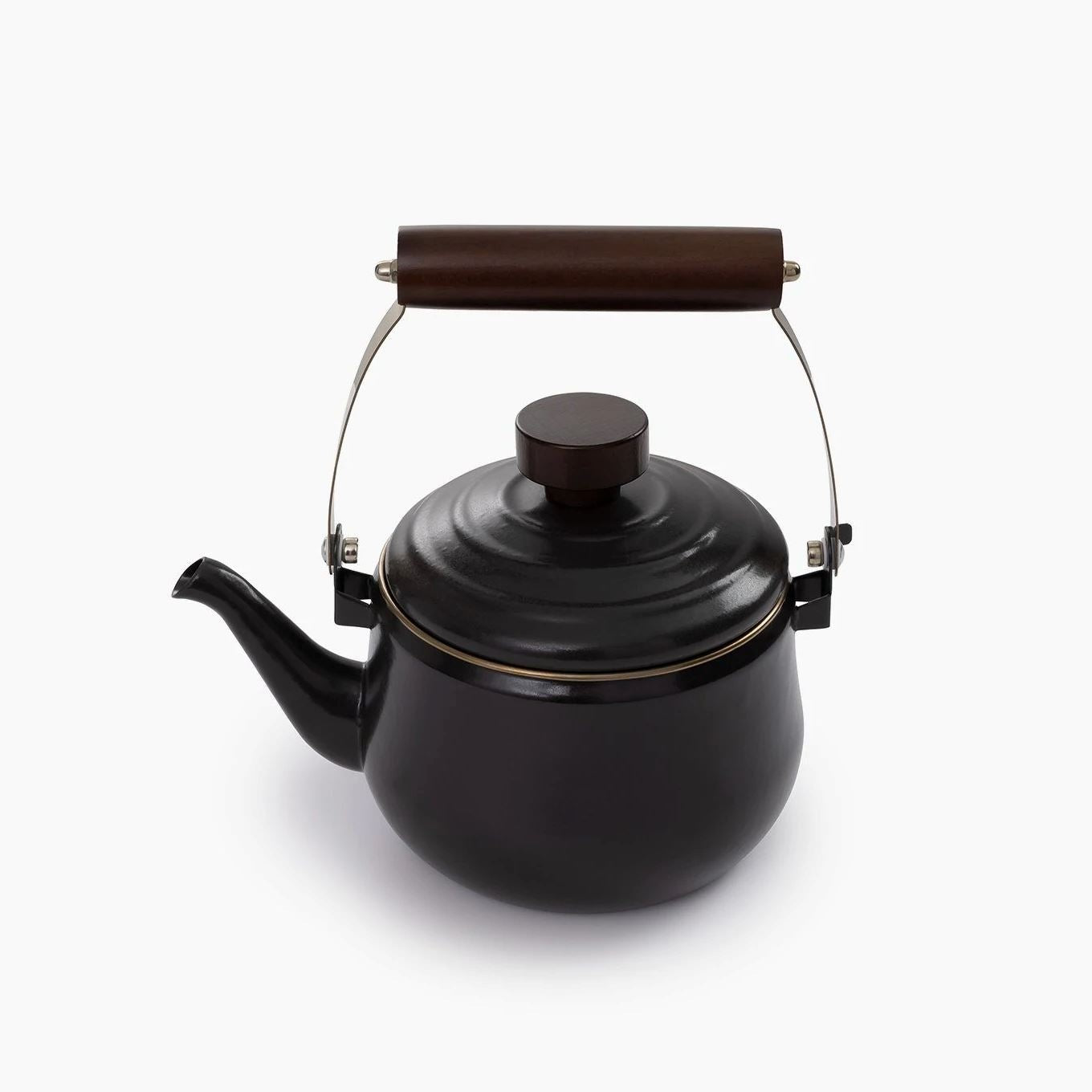 Enamel Teapot - Charcoal