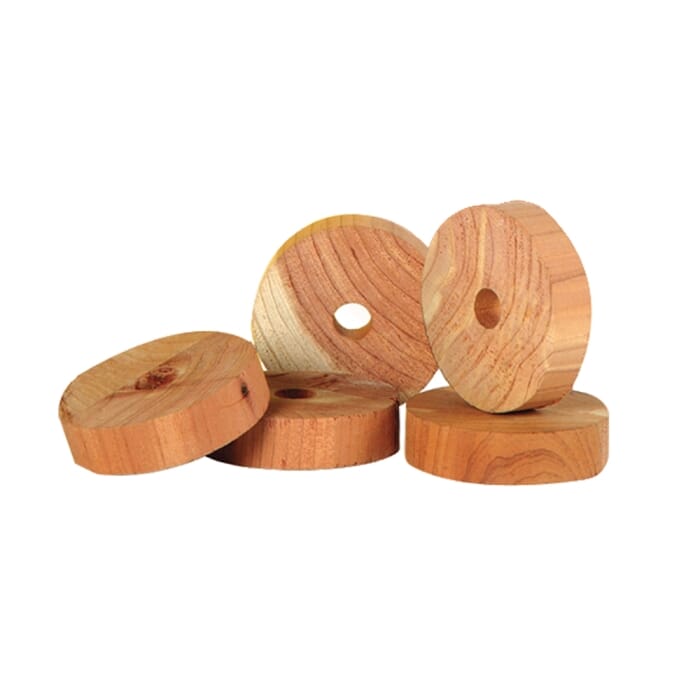 حلقات طارد العث من خشب الأرز من STV - عبوة من 10 قطع