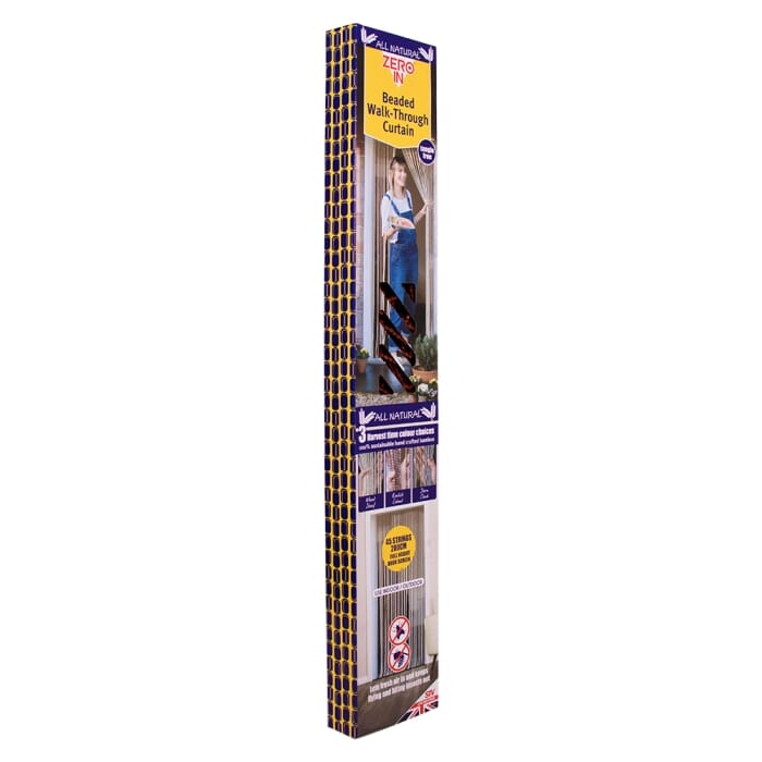 STV  Bamboo Beaded Door Curtain - 45 String - Assorted Colours