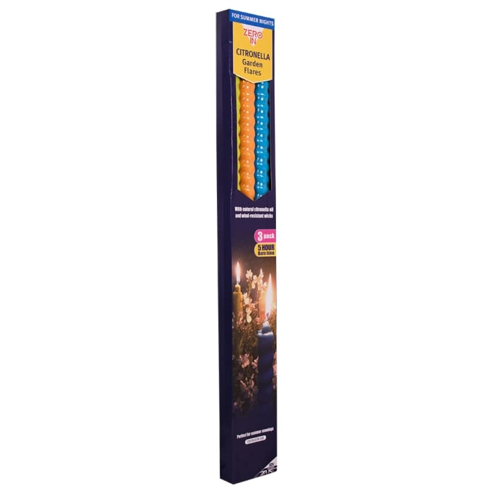 STV Citronella Garden Flares - Beach Party - 3-Pack