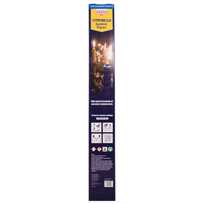 STV Citronella Garden Flares - Beach Party - 3-Pack