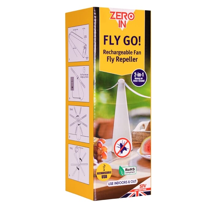 جهاز طرد الحشرات الطائر STV Fly Go! القابل لإعادة الشحن عبر USB