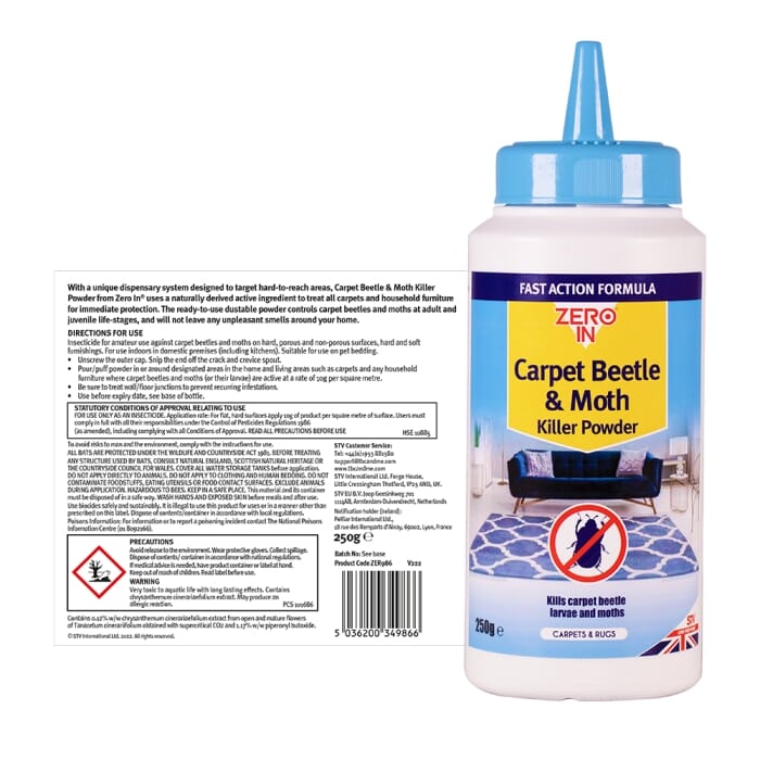 STV  Carpet Beetle & Moth Killer Powder - 250g
