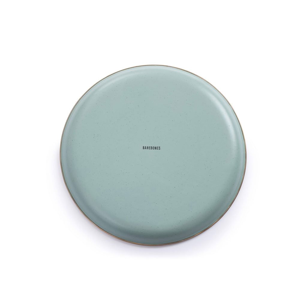 Barebones Enamel Plate Green - Set of 2