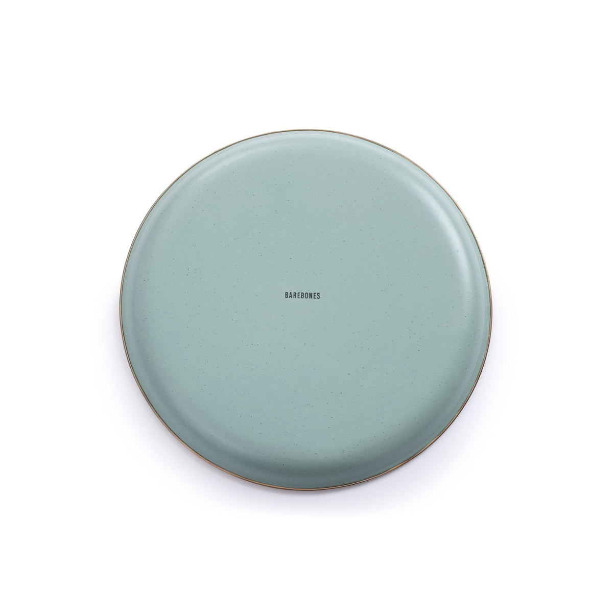 Barebones Enamel Plate Green - Set of 2
