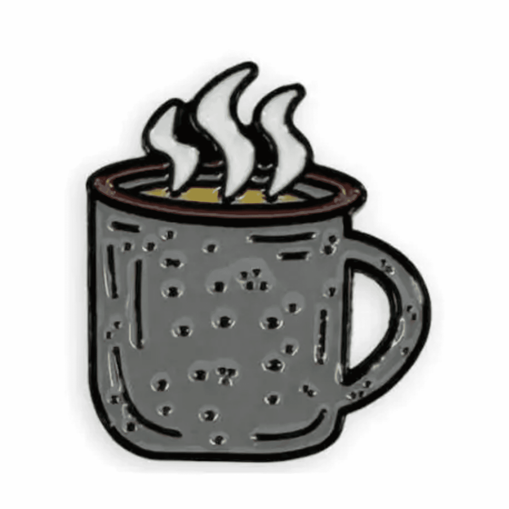Barebones Enamel Pin - Mug