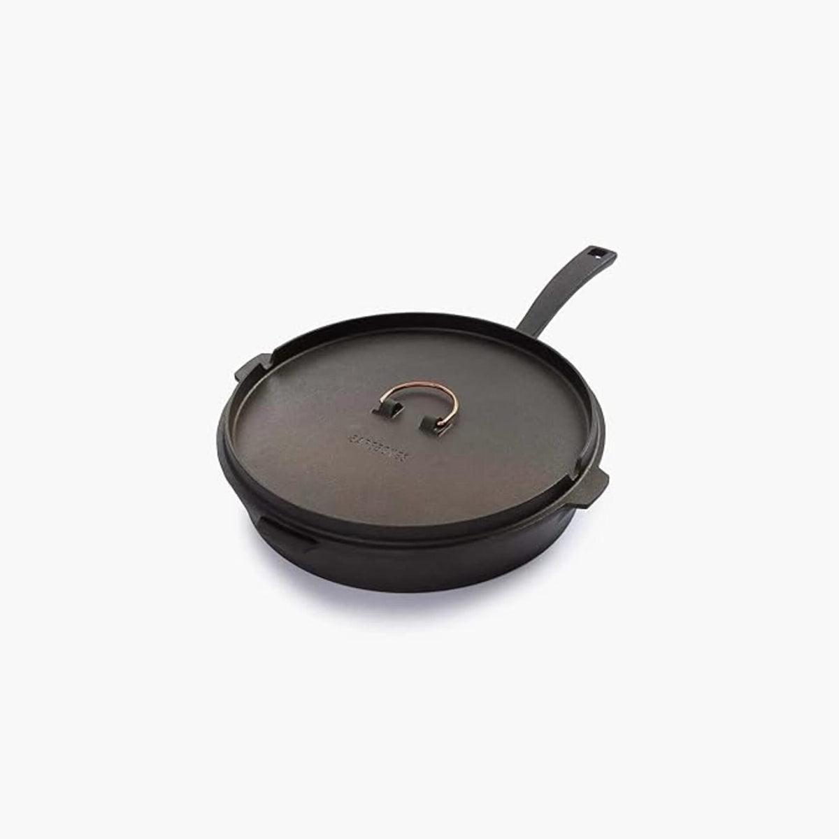 Barebones Carbon Steel Skillet with Lid - Nitride