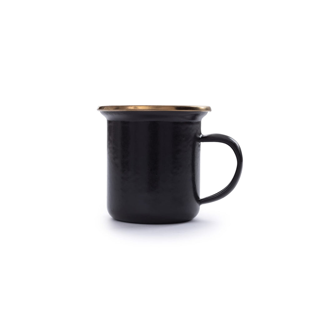 Barebones Enamel Espresso Cup Charcoal - Set of 2