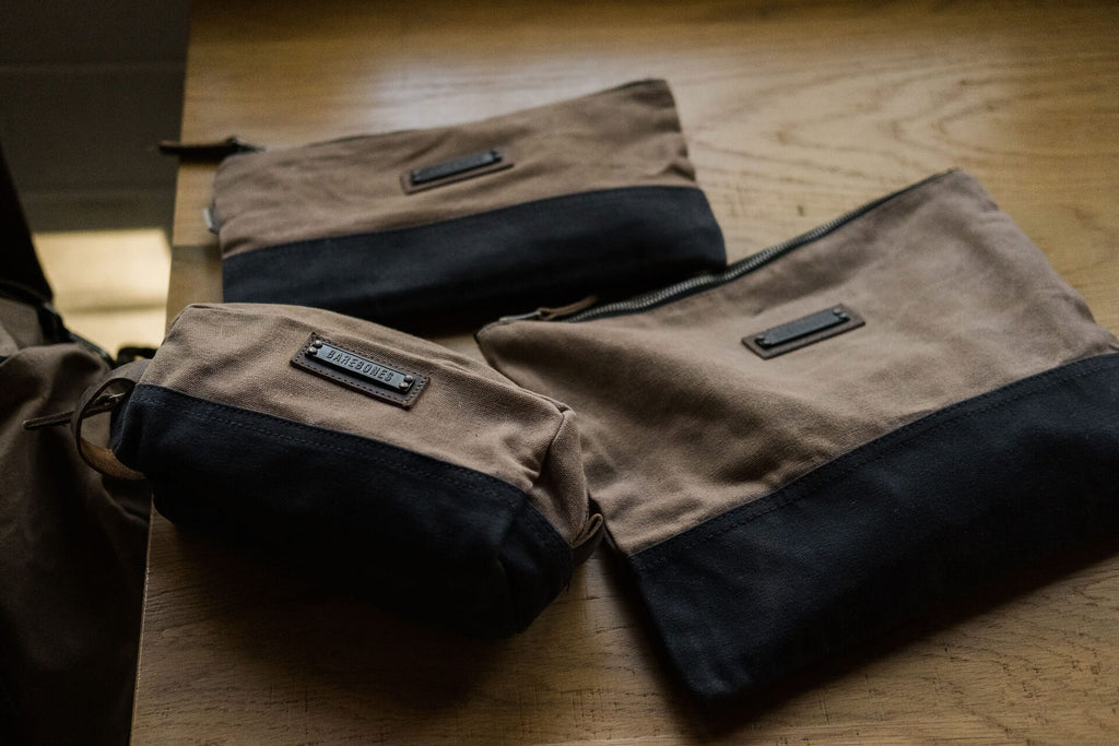 Barebones Neelum Large Zipper Pouch (Khaki)