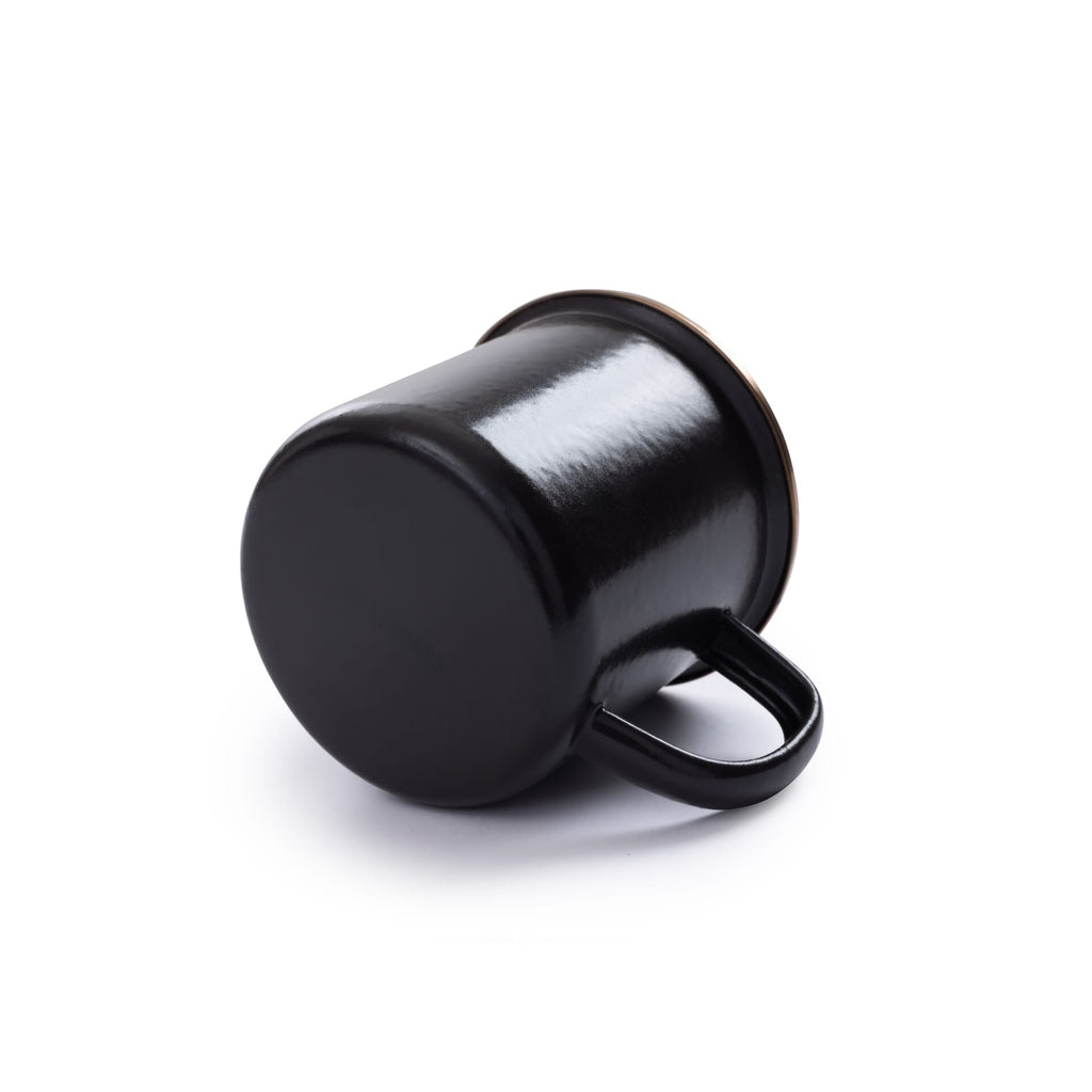 Barebones Enamel Mug Charcoal - Set of 2
