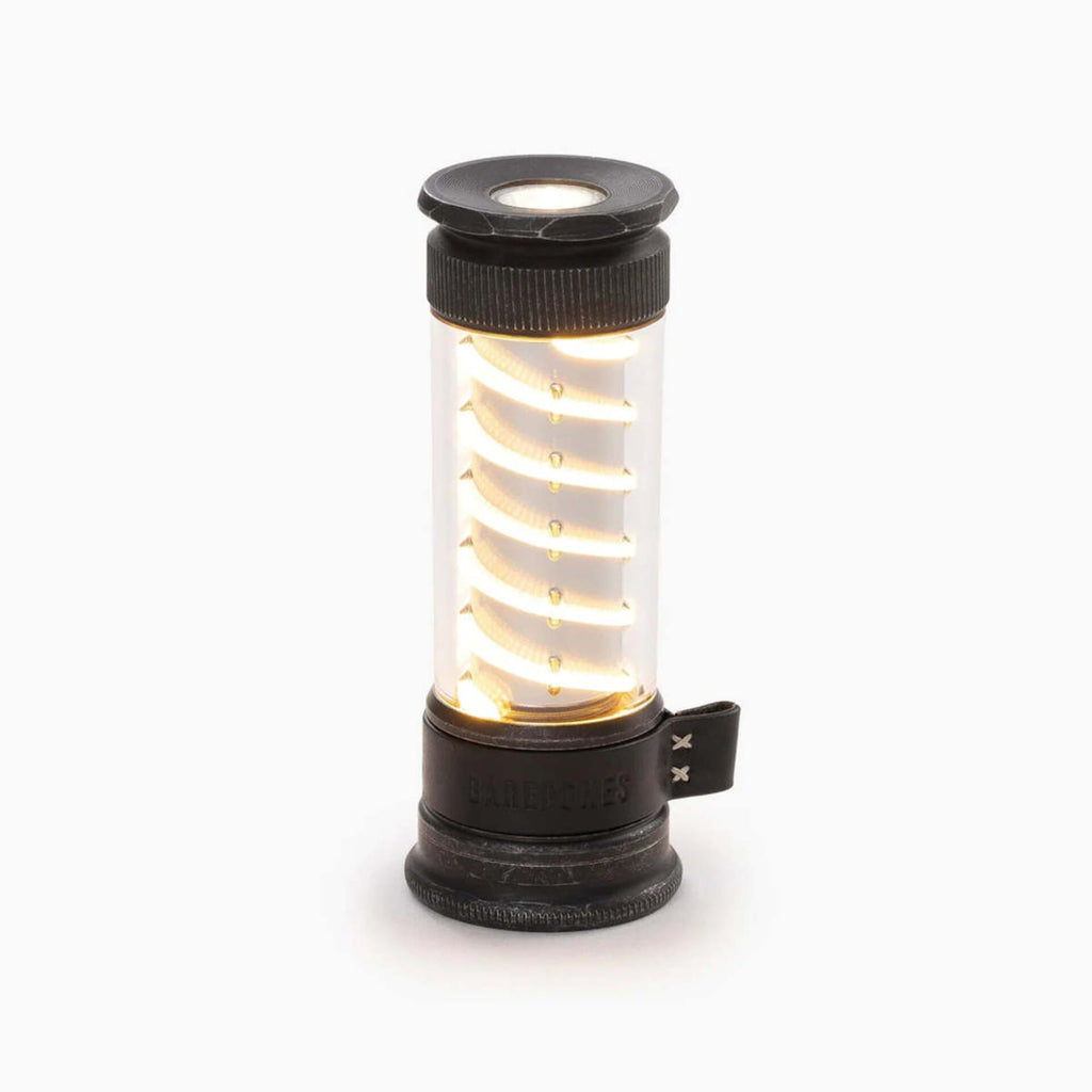 Barebones Edison Light Stick Tumbled Steel