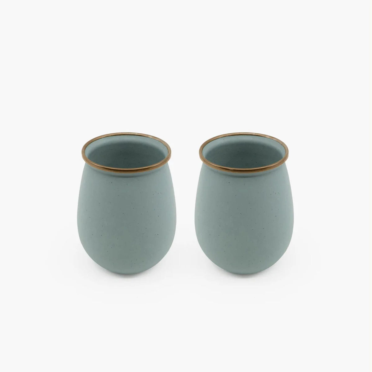 Barebones Enamel Tumbler Mint - Set of 2