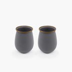 Barebones Enamel Tumbler Gray - Set of 2