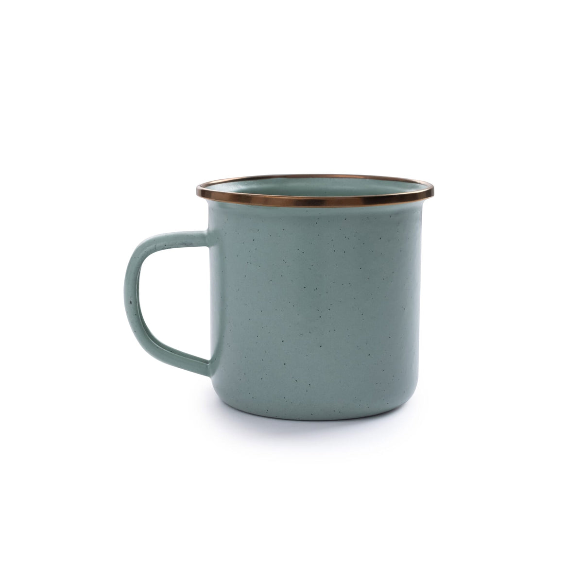 Barebones Enamel Mug Green - Set of 2