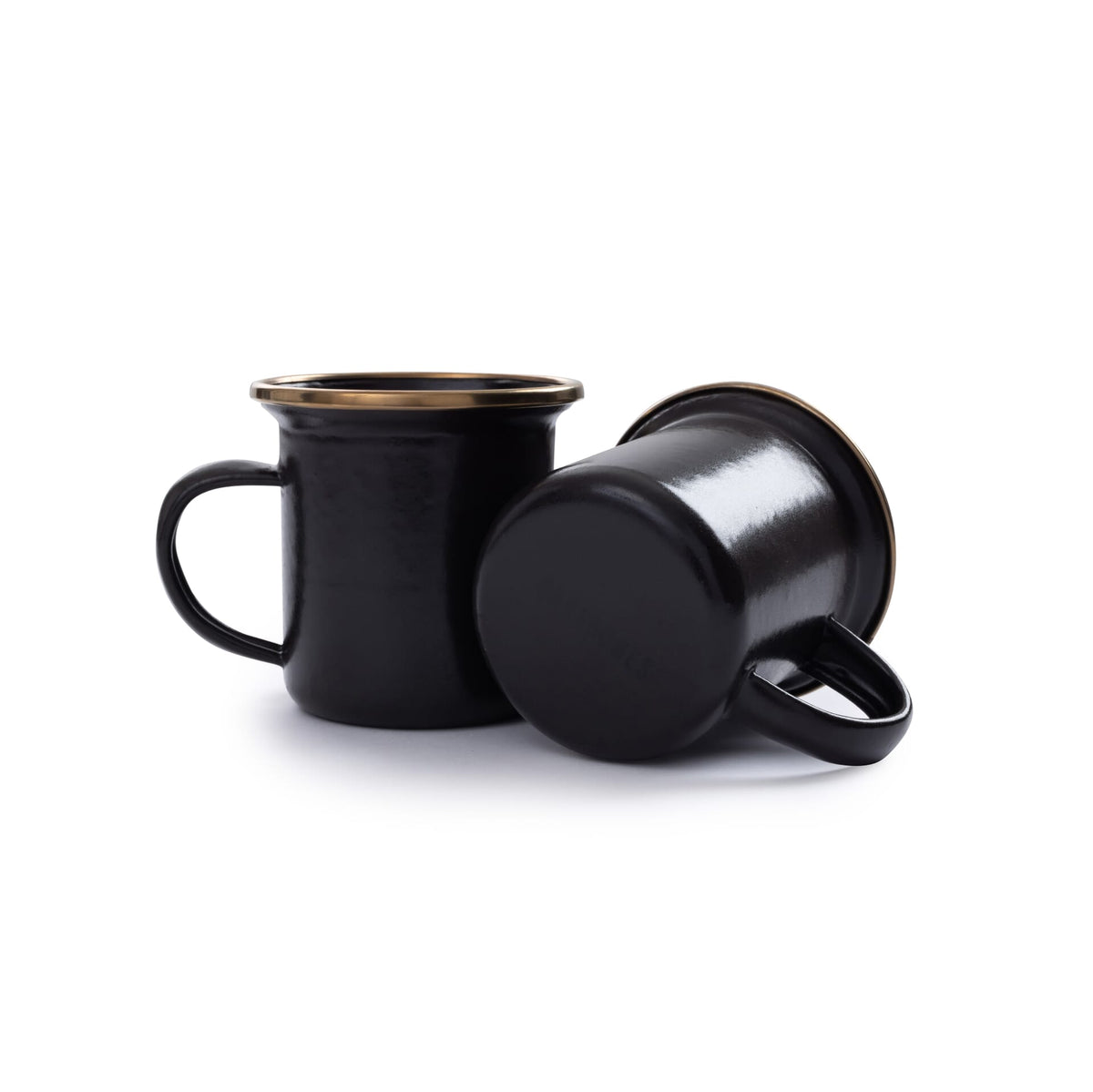 Barebones Enamel Espresso Cup Charcoal - Set of 2