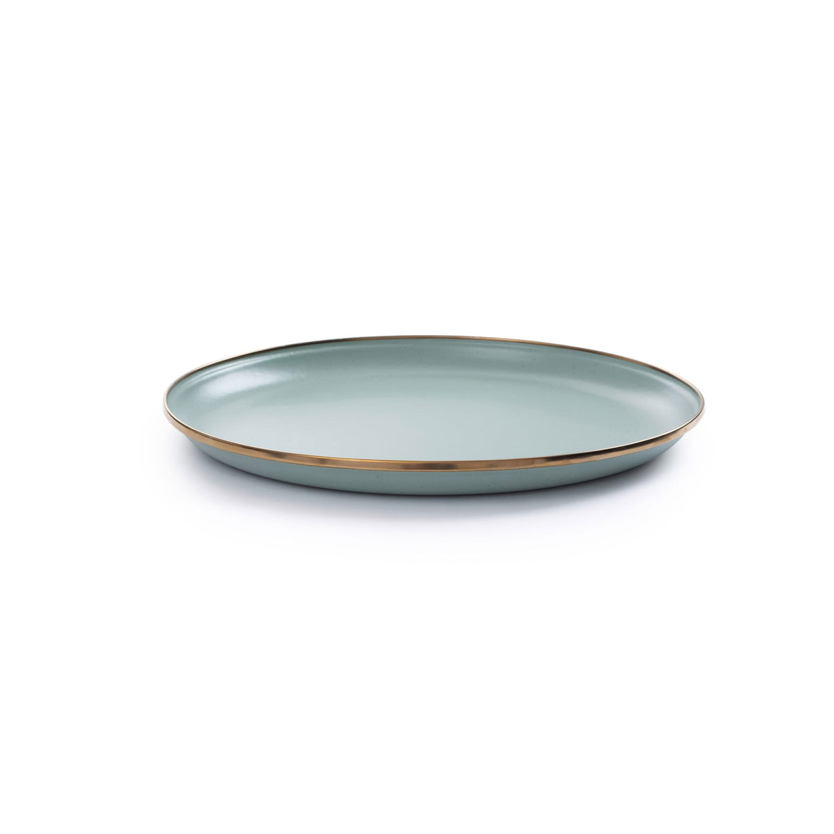 Barebones Enamel Plate Green - Set of 2