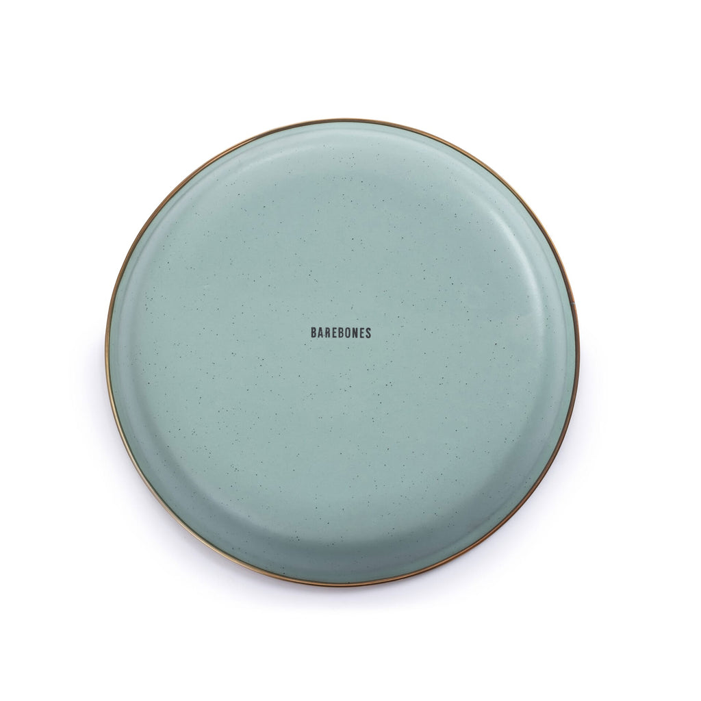 Barebones Enamel Salad Plate Green - Set of 2