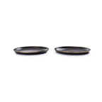 Barebones Enamel Plate Charcoal - Set of 2