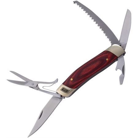 Barebones Multi Tool Pocket Knife - Red