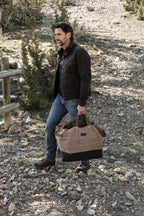 Barebones Neelum Firewood Carrier Tote (Khaki)