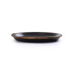 Barebones Enamel Salad Plate Charcoal - Set of 2